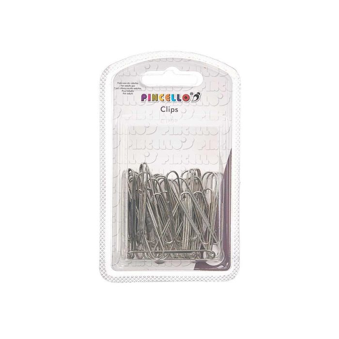 Set 35 Clips Plata Pincello 7.5x12.5x2 cm - Metal (24 Unidades) 2