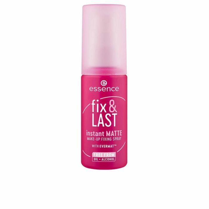 Essence INSTANT MATTE FIX & LAST Spray Fijador de Maquillaje Matificante Larga Duración 50 ml