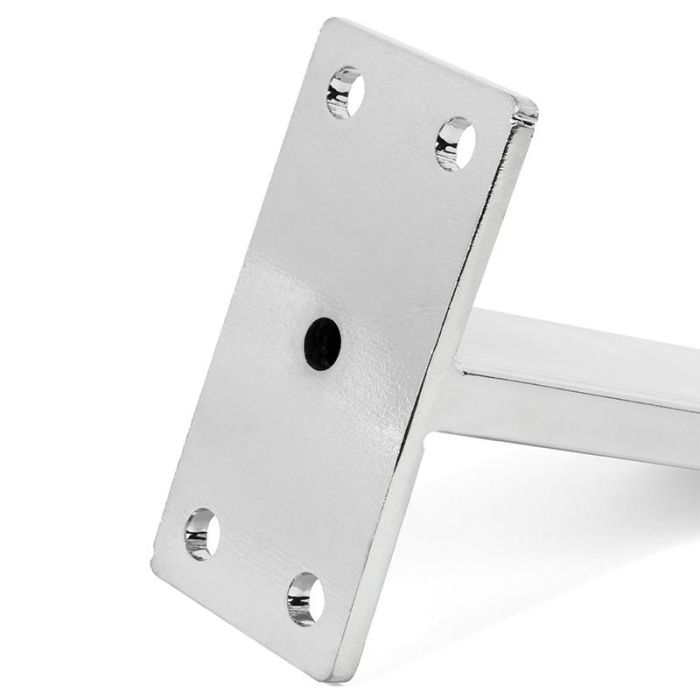Q&Q Pata para Sofá y Mueble Modelo Tella, Metálica Duradera, Acabados Cromo y Negro, Altura 120 2