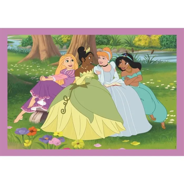 Clementoni CLE8005125217465 Rompecabezas 4 en 1 Princesas Disney 1