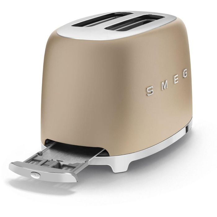 SMEG TSF01CHMEU Tostadora 2 Rebanadas Champagne Plástico Acero Inoxidable con Funciones Descongelar y Recalentar 7 SMEG TSF01CHMEU Tostadora 2 Rebanadas Champagne Plástico Acero Inoxidable con Funciones Descongelar y Recalentar 7
