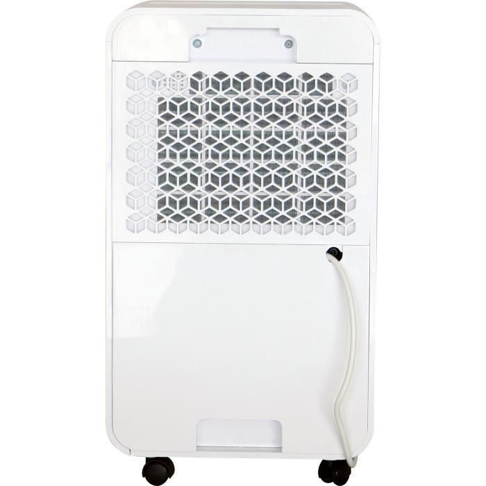 Oceanic Deshumidificador de Aire Eléctrico 12 L/día | Secado de Ropa, Silencioso, 25m², Depósito 2L, Desagüe Continuo, LED 3