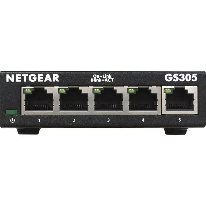 Netgear GS305v3 Switch Gigabit Ethernet 5 Puertos RJ-45 10/100/1000Mbps Metal EU MODEL 2