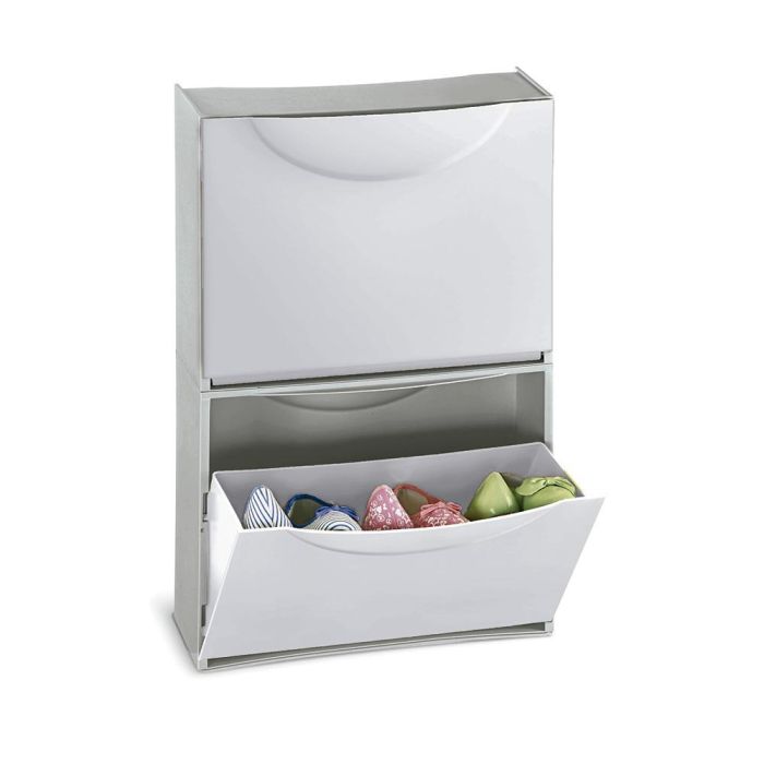 Terry Zapatero modulable blanco 51x19x39 cm para 3 pares de zapatos 2 Terry Zapatero modulable blanco 51x19x39 cm para 3 pares de zapatos 2