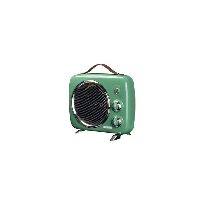 Ariete 808/04 Termoventilador Vintage Verde - Estilo años 50, Ajuste de Temperatura Ariete 808/04 Termoventilador Vintage Verde - Estilo años 50, Ajuste de Temperatura