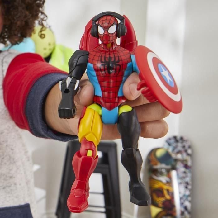 MixMashers Marvel Spider-Man, mezcla y combina figura de Spider-Man con accesorios 2