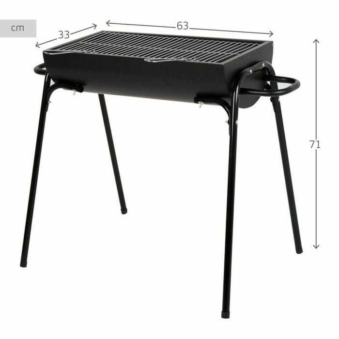 Barbacoa Portátil Aktive Metal Acero Inoxidable 91 x 71 x 33 cm 3 Barbacoa Portátil Aktive Metal Acero Inoxidable 91 x 71 x 33 cm 3