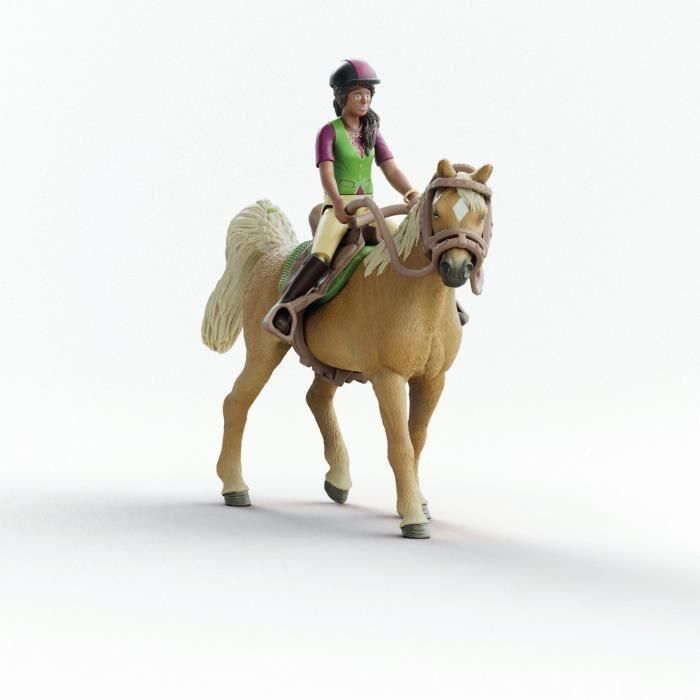 Schleich 42714 Figuras de Sarah y Mystery Horse Club, para niños a partir de 4 años
