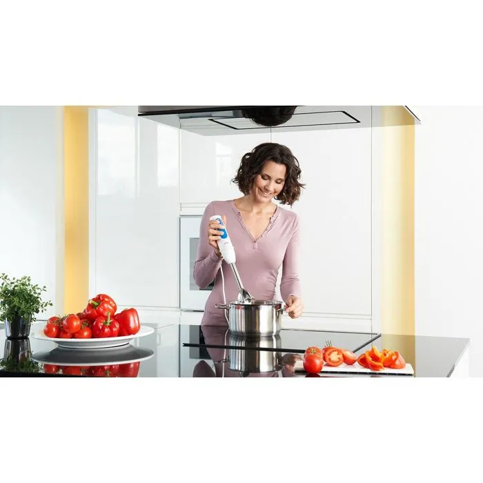 Braun Batidora de mano MQ3045WH con 2 picadores, tecnología PowerBell Plus y Splash Control - Blanco y azul 4 Braun Batidora de mano MQ3045WH con 2 picadores, tecnología PowerBell Plus y Splash Control - Blanco y azul 4