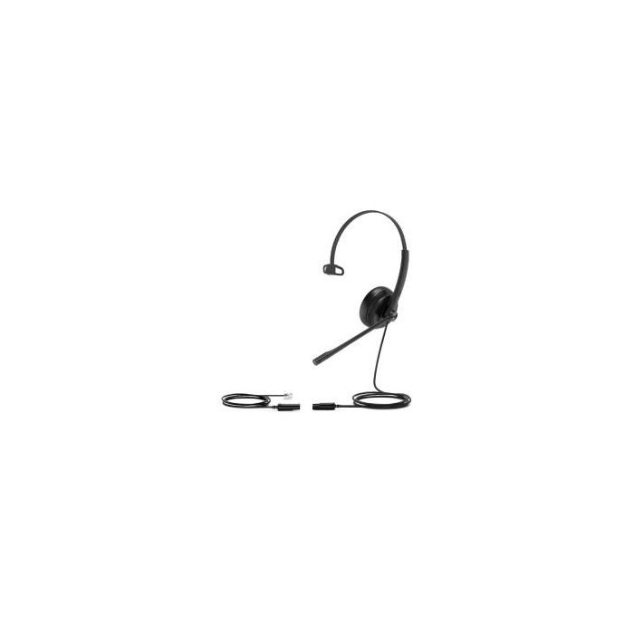 Auriculares con Micrófono Yealink YHS34 LITE MONO Negro