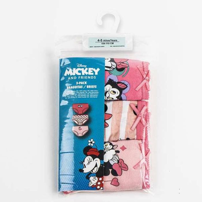 Cerdá T06/08 Pack Braguitas Single Jersey 3 Piezas Minnie Talla 6-8 Años Multicolor 1