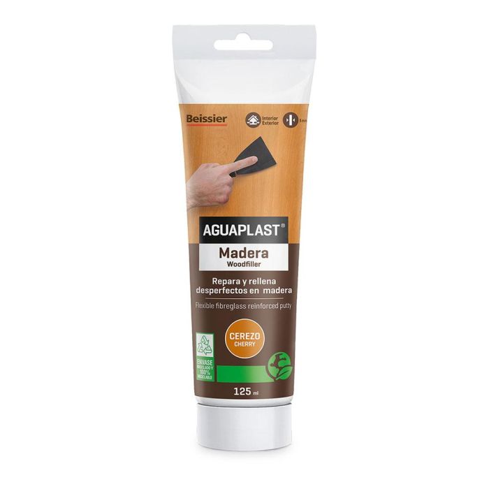 Aguaplast 70000-011 Masilla para madera cerezo 125ml - Repara, rellena y nivela grietas en interiores y exteriores 0 Aguaplast 70000-011 Masilla para madera cerezo 125ml - Repara, rellena y nivela grietas en interiores y exteriores 0