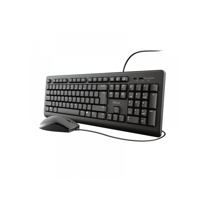 Trust Combo Teclado + Ratón Tkm-250 Cable Usb Silencioso Resistente A Liquidos Negro Trust Combo Teclado + Ratón Tkm-250 Cable Usb Silencioso Resistente A Liquidos Negro