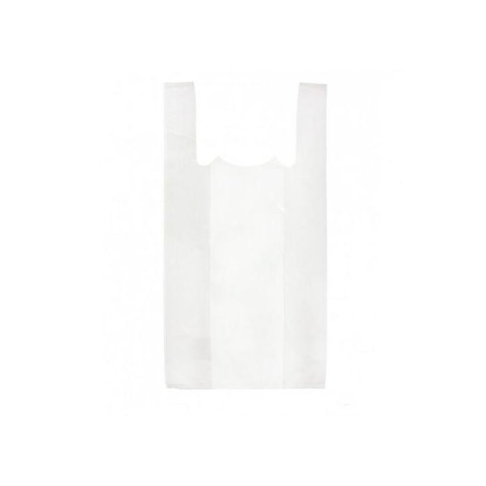 PAQUETE 50 BOLSAS CAMISETA 42X28X53CM PLÁSTICO RECICLADO 200 MICRAS BB500