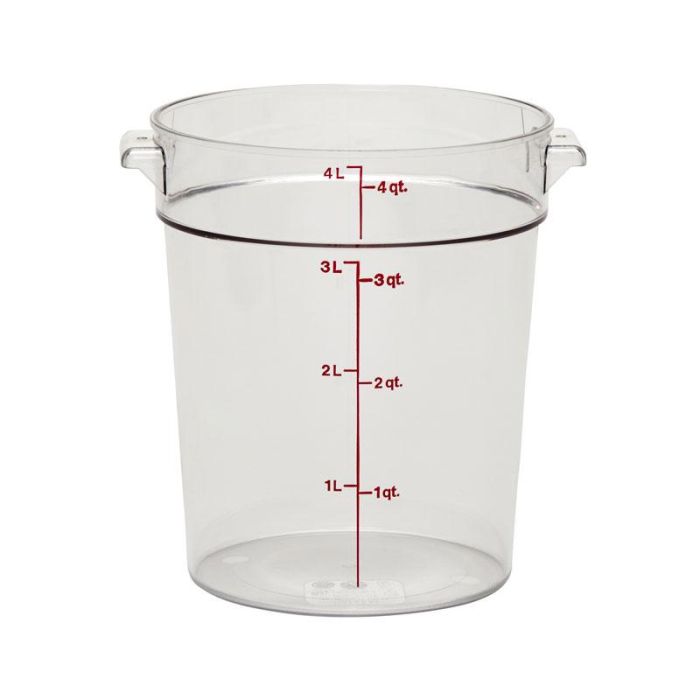 CAMBRO - RFSCW4-135 - Recipiente redondo 3,8 l - 20,8 x 20,8 cm - Transparente (Tapa no incluida)