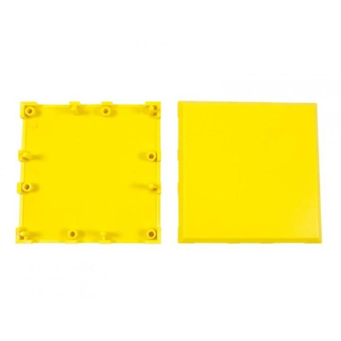 ALLNET BrickRknowledge Plástico Amarillo 2x2 para construcción, 10 Unidades
