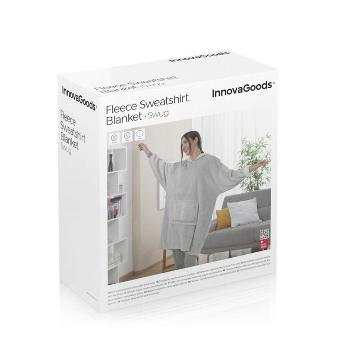 Batamanta Sudadera Oversized con Forro Polar Swug InnovaGoods 1 Batamanta Sudadera Oversized con Forro Polar Swug InnovaGoods 1
