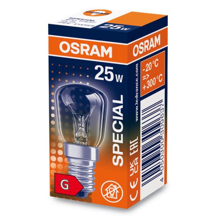 [LVE-4050300309637] Ledvance/Osram Bombilla Incandescente E14 25W 140Lm 2700K   Regulable - Blanco Muy Cálido 1