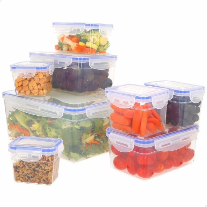 Set de Recipientes de Cocina Herméticos Apilables Max Home 27 x 12 x 20 cm 6 Unidades 6 Set de Recipientes de Cocina Herméticos Apilables Max Home 27 x 12 x 20 cm 6 Unidades 6