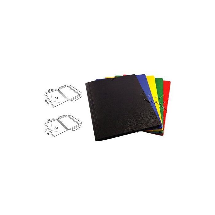 Carpeta De Dibujo Mariola Carton Gomas Sin Solapas A2 Azul