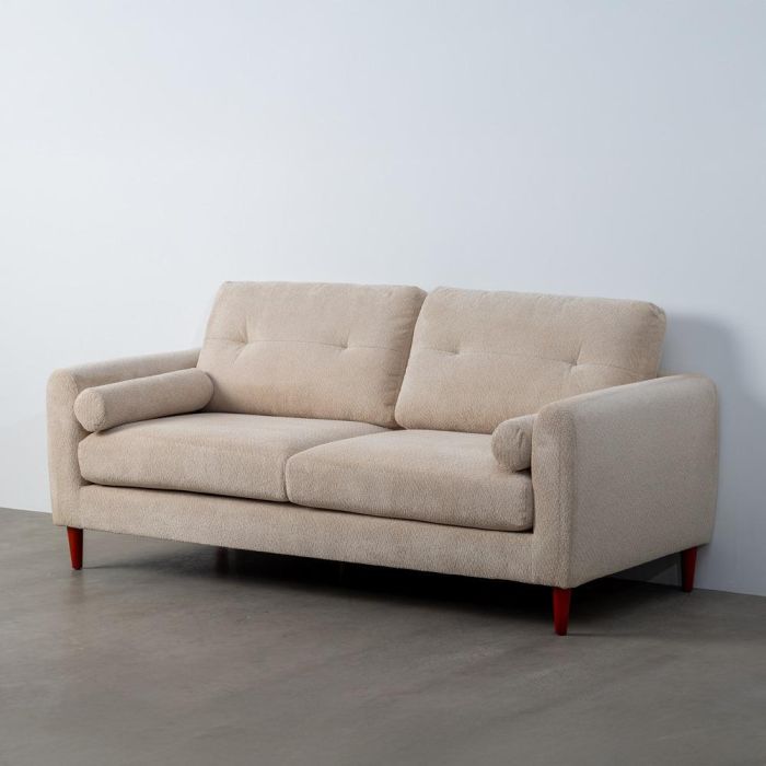 Sofá Crema Tejido Salón 195 X 87,50 X 89 cm