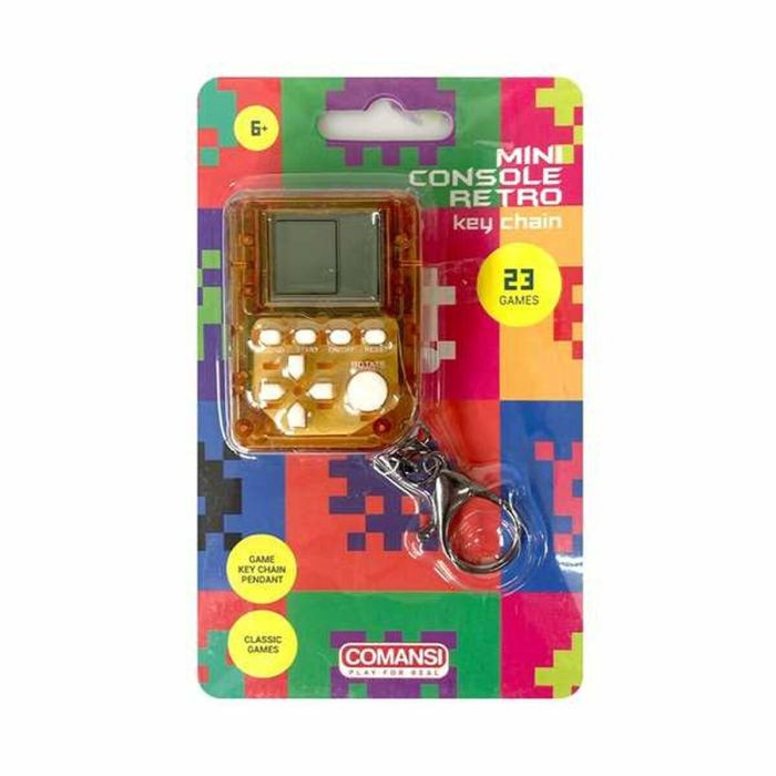 Mini consola retro de bolsillo con 23 juegos clásicos. 4x5x1.5 cm - modelos surtidos Mini consola retro de bolsillo con 23 juegos clásicos. 4x5x1.5 cm - modelos surtidos
