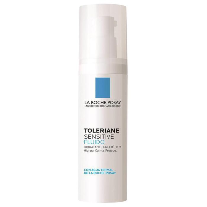 La Roche-Posay Toleriane Sensitive Fluido Hidratante Facial 48h Piel Sensible, Normal y Mixta. Calma, Repara y Protege 40 ml