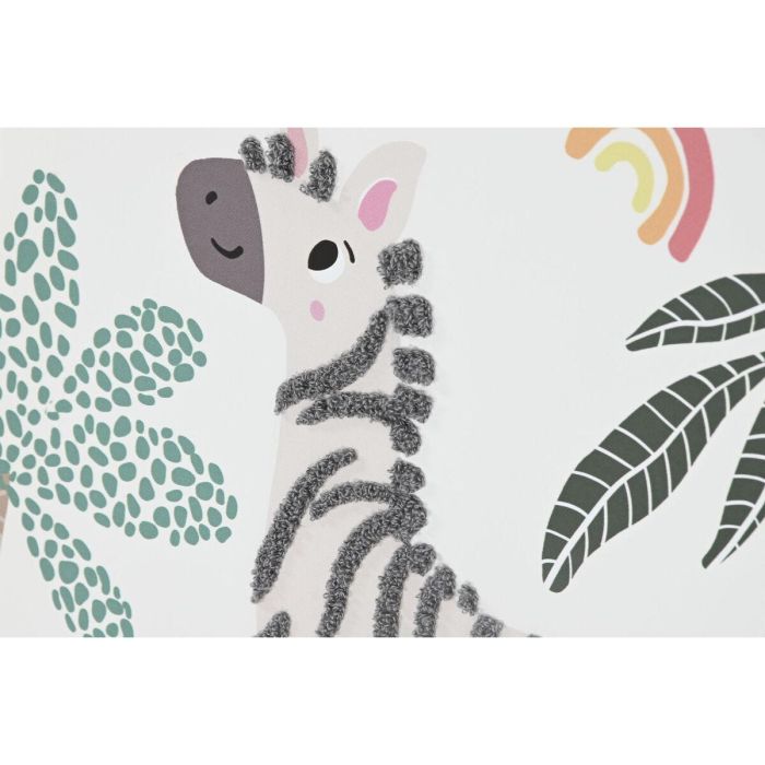 DKD Home Decor Cuadro Infantil Animales Selva Lienzo Poliéster 50x40x3cm Colores Surtidos (Verde, Blanco, Naranja) 3 Unidades 7 DKD Home Decor Cuadro Infantil Animales Selva Lienzo Poliéster 50x40x3cm Colores Surtidos (Verde, Blanco, Naranja) 3 Unidades 7