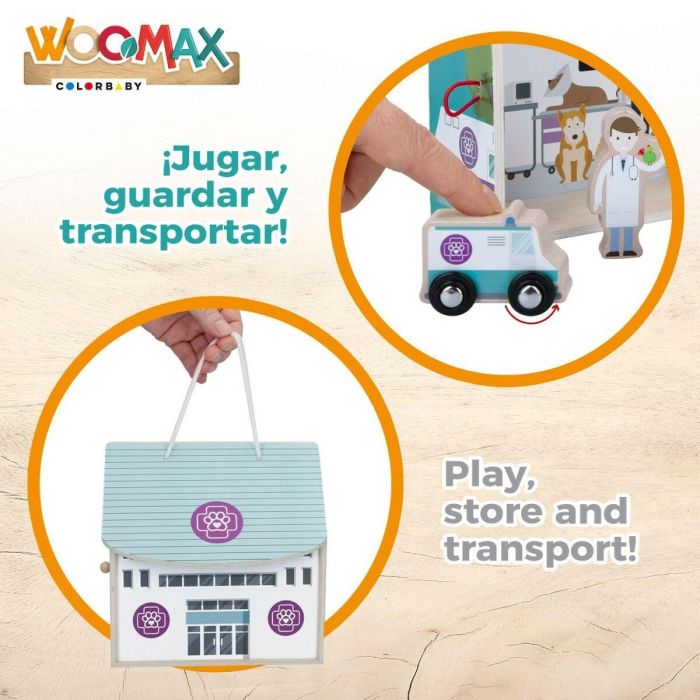 Playset Woomax Veterinario 9 Piezas 4 Unidades 19 x 18 x 19 cm 4 Playset Woomax Veterinario 9 Piezas 4 Unidades 19 x 18 x 19 cm 4