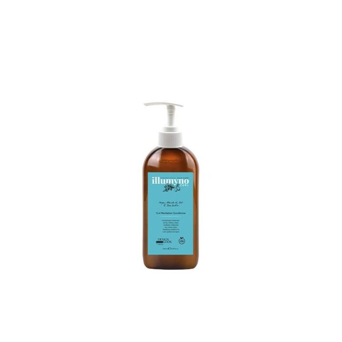 Design Look Acondicionador Revitalizer Curl Illumyno para Cabello Ondulado y Rizado 250ml, Hidrata, Reestructura y Antifrizz