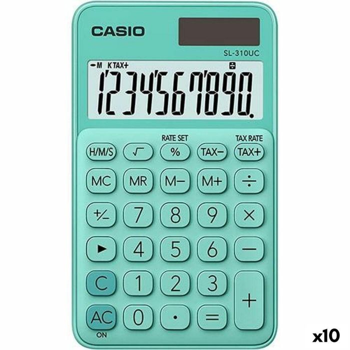 Calculadora Casio SL-310UC Verde (10 Unidades)