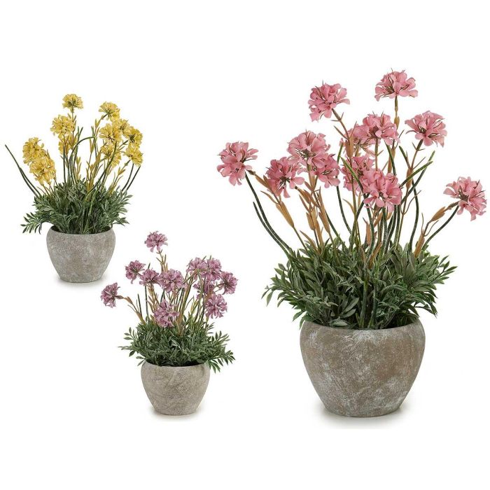 Flor Artificial Tallos Maceta Cemento Surtidos Ibergarden 28X38CM (9 Unidades) Flor Artificial Tallos Maceta Cemento Surtidos Ibergarden 28X38CM (9 Unidades)