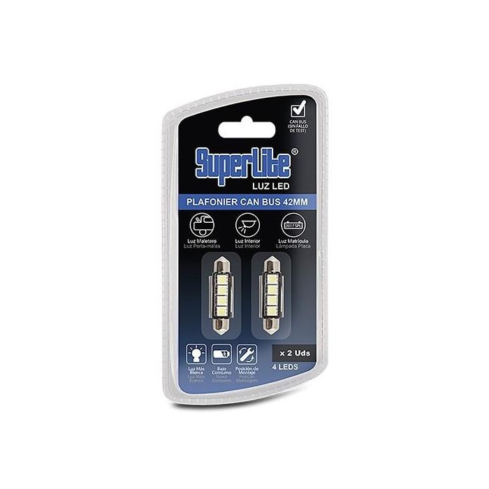 Bombilla Plafonier 4 Led 42 mm Hp Can-Bus Blanca Cs36 BOM12618 1 Bombilla Plafonier 4 Led 42 mm Hp Can-Bus Blanca Cs36 BOM12618 1