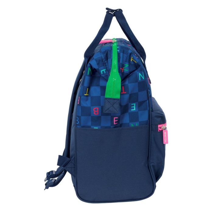 Mochila Escolar Benetton benetton Azul marino 27 x 40 x 19 cm 2 Mochila Escolar Benetton benetton Azul marino 27 x 40 x 19 cm 2