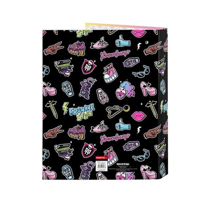 Safta Carpeta Folio Anillas Mixtas 4x25 mm Monster High "Creep" 3 Safta Carpeta Folio Anillas Mixtas 4x25 mm Monster High "Creep" 3