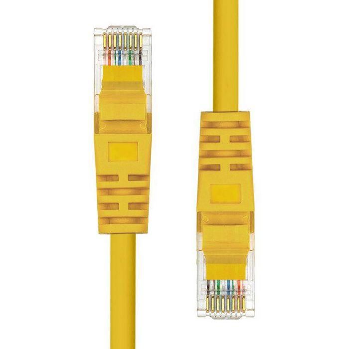ProXtend CAT5e U/UTP CCA PVC Ethernet Cable Yellow 30cm 1 ProXtend CAT5e U/UTP CCA PVC Ethernet Cable Yellow 30cm 1