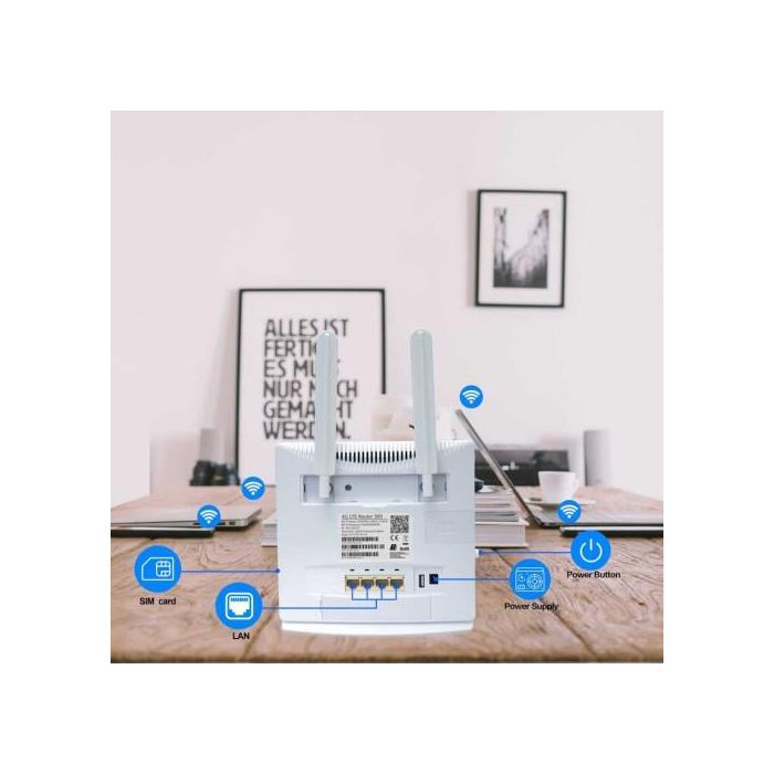 Strong 4GROUTER300V2 Router de telefonía/puerta de enlace/módem Router de red móvil 300 Mbit/s Blanco 2