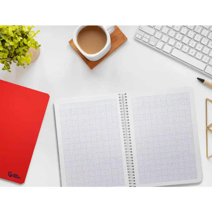 Liderpapel Cuaderno espiral Din A5 Smart tapa blanda 80 hojas 75gr rayado nº46 colores surtidos 8