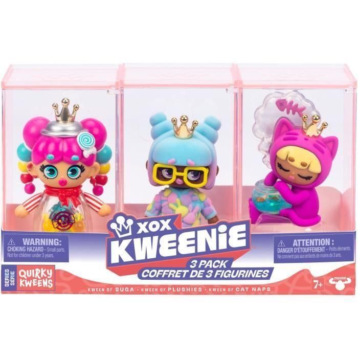 Pack de muñecas - XOX KWEENIE - Serie Quirky - 13 cm - 3 muñecas incluidas - Acabados únicos 5 Pack de muñecas - XOX KWEENIE - Serie Quirky - 13 cm - 3 muñecas incluidas - Acabados únicos 5