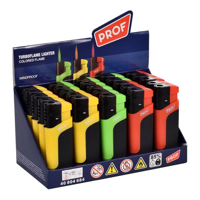 Prof Turboflame Encendedor electrónico, colores surtidos 0 Prof Turboflame Encendedor electrónico, colores surtidos 0
