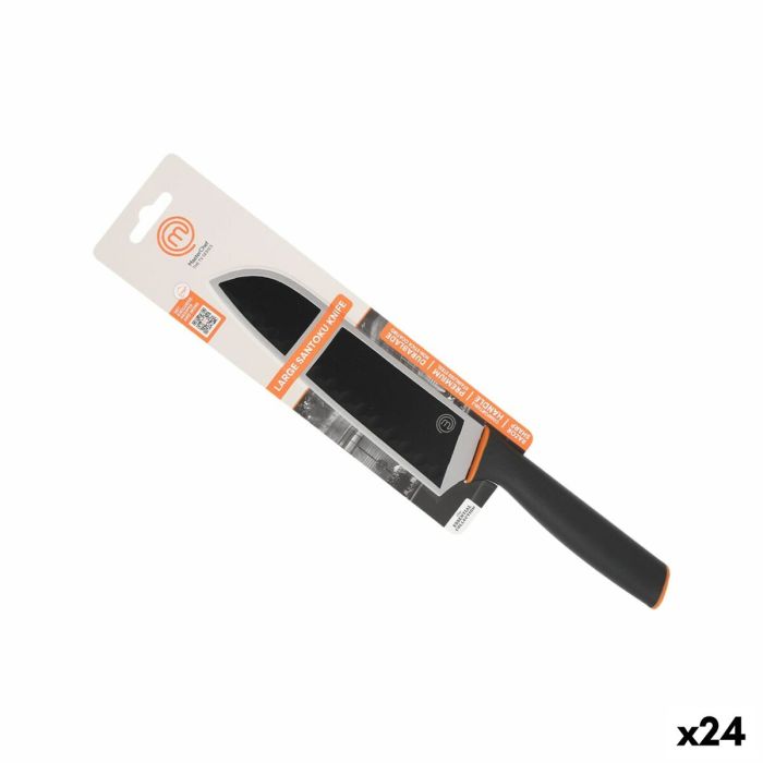 Cuchillo de Cocina MasterChef Negro Plateado 18 cm (24 Unidades) Cuchillo de Cocina MasterChef Negro Plateado 18 cm (24 Unidades)