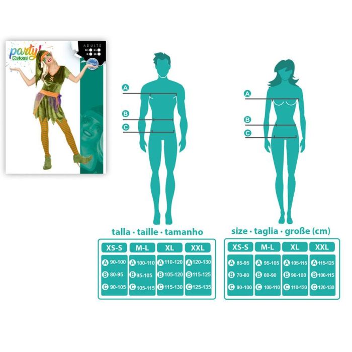 Disfraz Duende Mujer Adulto Verde XS-S 1 Disfraz Duende Mujer Adulto Verde XS-S 1