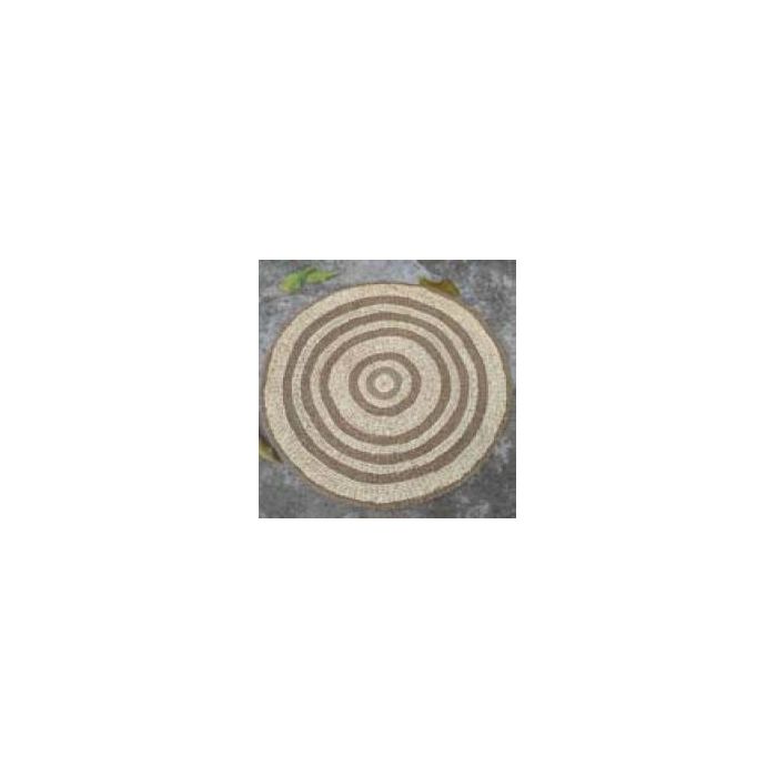 Alfombra Boho DKD Home Decor Beige Marron 1 x 150 x 150 cm