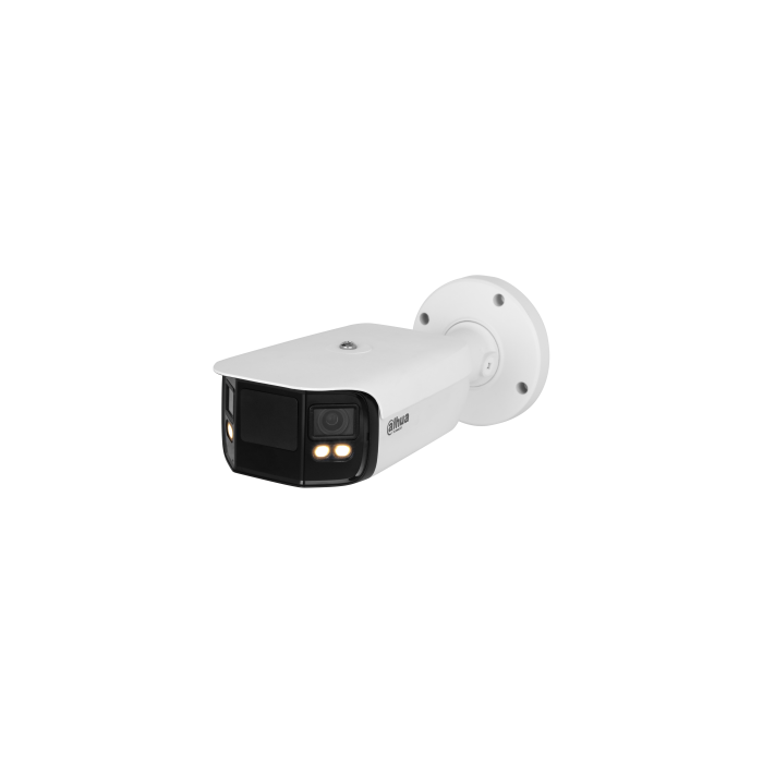 (DH-IPC-PFW5849P-A180-E2-ASTE-0360B) DAHUA CÁMARA IP BULLET PANORÁMICA TIOC DUO WDR WIZSENSE 2X4MP LED IR & LUZ CÁLIDA IP67 ALARMA SONIDO / LUZ AZUL&ROJA 3.6MM POE 4 (DH-IPC-PFW5849P-A180-E2-ASTE-0360B) DAHUA CÁMARA IP BULLET PANORÁMICA TIOC DUO WDR WIZSENSE 2X4MP LED IR & LUZ CÁLIDA IP67 ALARMA SONIDO / LUZ AZUL&ROJA 3.6MM POE 4