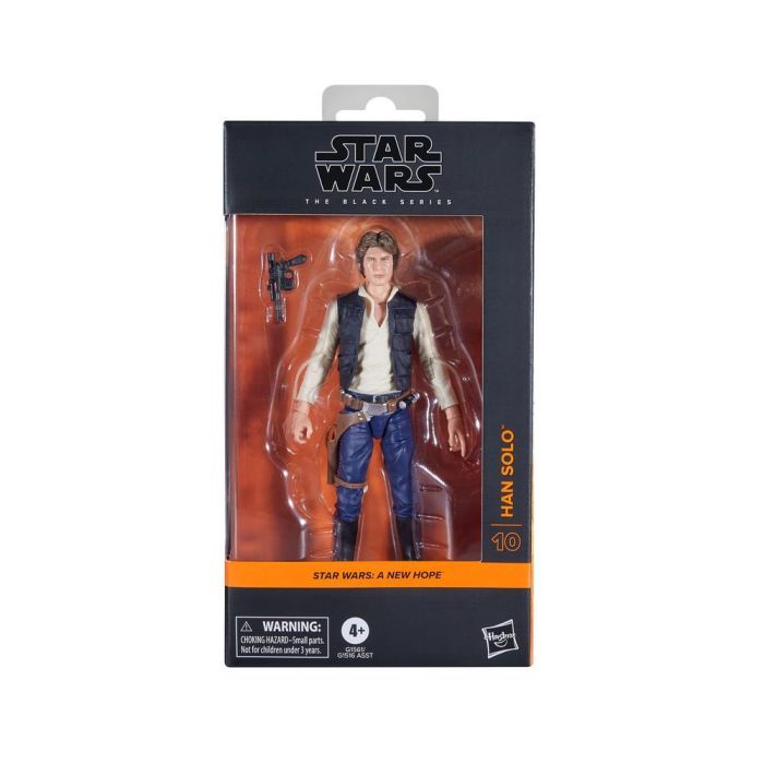 Hasbro Star Wars The Black Series Han Solo - Figura de Acción Coleccionable 15 cm - Star Wars: Una Nueva Esperanza