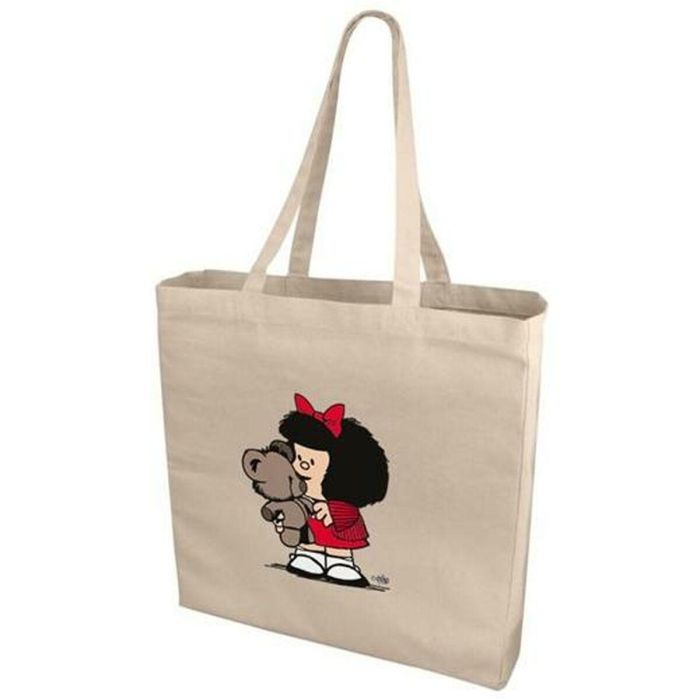 Bolsa de Algodón Mafalda 38,5 x 40,5 x 9,5 cm Oso Bolsa de Algodón Mafalda 38,5 x 40,5 x 9,5 cm Oso