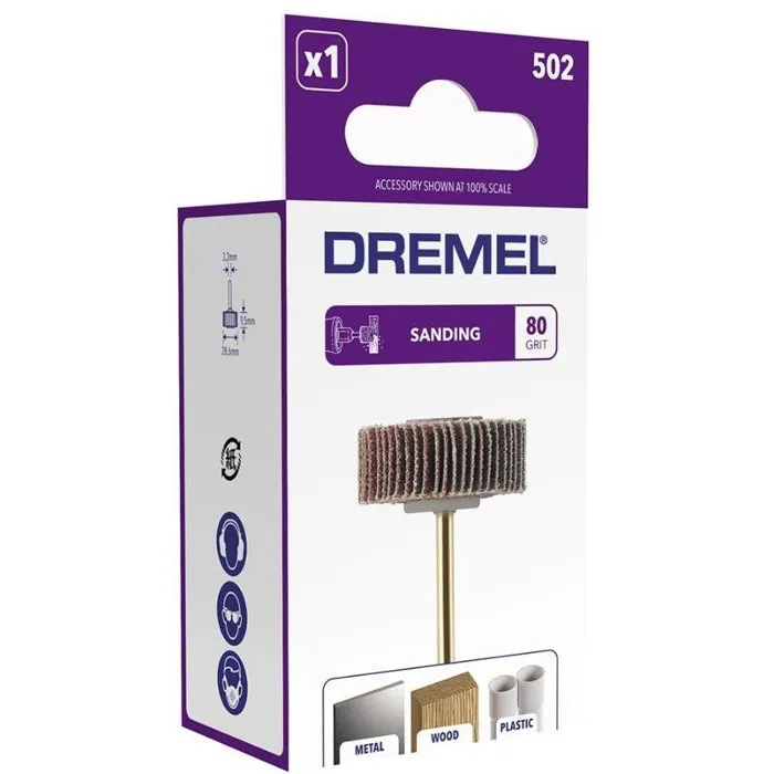 Dremel 80502 Pulidora con Láminas de 9,5 mm de Grano 80 1