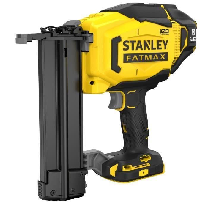 Stanley Fatmax SFMCN618B-XJ Clavadora de Acabado Calibre 18 V20, Inalámbrica 18V, para Clavos 16 a 50 mm, con Luz LED