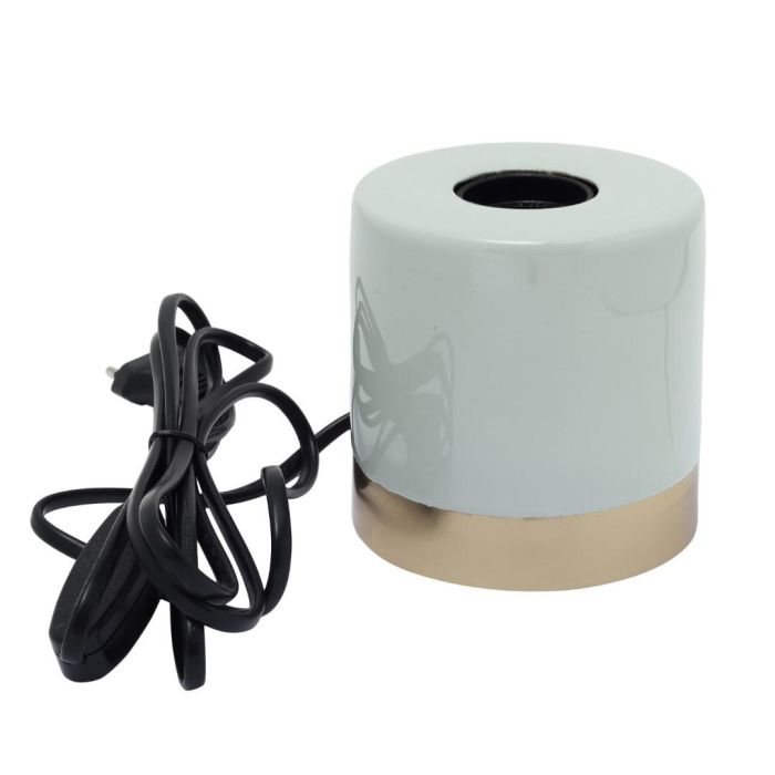 DKD Home Decor Lámpara Sobremesa Urban Coral Verde Jade Metal 10 x 10 x 10 cm 1