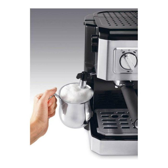 Delonghi BCO421.S Cafetera Espresso Combinada 15 Bar con Portafiltros ESE y Depósito 1L Acero Inoxidable 1 Delonghi BCO421.S Cafetera Espresso Combinada 15 Bar con Portafiltros ESE y Depósito 1L Acero Inoxidable 1